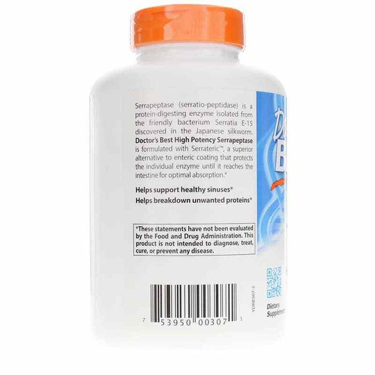 High Potency Serrapeptase, DRB